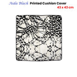 NNEDSZ J Elliot Home Aida Black Printed Cotton Cushion Cover 43 x 43cm