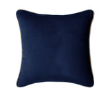 NNEDSZ J Elliot Home Gabriel 100% Cotton Cushion Cover 60 x 60 cm Navy