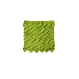 NNEDSZ Small Designed Square Cushion Cover 30 x 30 cm Leaf Green Pleats