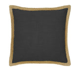 NNEDSZ J Elliot Home Mornington Linen Cushion Cover 50 x 50 cm Charcoal