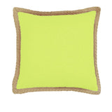 NNEDSZ J Elliot Home Mornington Linen Cushion Cover 50 x 50 cm Limeade