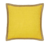 NNEDSZ J Elliot Home Mornington Linen Cushion Cover 50 x 50 cm Yellow