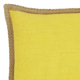 NNEDSZ J Elliot Home Mornington Linen Cushion Cover 50 x 50 cm Yellow