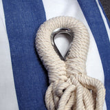 NNEDSZ Homewares Red Striped Single Size Cotton Hammock 150 x 205 cm