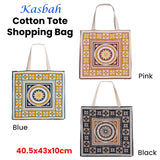 NNEDSZ J Elliot Home Kasbah Cotton Tote Shopping Bag 40.5x43x10cm Black