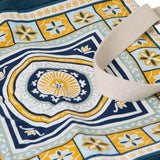 NNEDSZ J Elliot Home Kasbah Cotton Tote Shopping Bag 40.5x43x10cm Blue