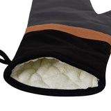 NNEDSZ J Elliot Home Selby Cotton Oven Mitt 34 x 15 cm Charcoal & Black