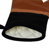 NNEDSZ J Elliot Home Selby Cotton Oven Mitt 34 x 15 cm Ginger & Black