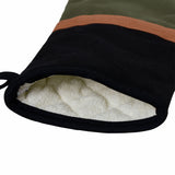 NNEDSZ J Elliot Home Selby Cotton Oven Mitt 34 x 15 cm Olive & Black