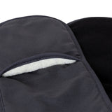 NNEDSZ J Elliot Home Selby Cotton Double Oven Mitt Glove 17 x 82 cm Charcoal & Black