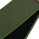 NNEDSZ J Elliot Home Selby Cotton Double Oven Mitt Glove 17 x 82 cm Olive & Black