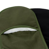 NNEDSZ J Elliot Home Selby Cotton Double Oven Mitt Glove 17 x 82 cm Olive & Black
