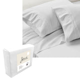 NNEDSZ Jane Barrington 1200TC Olivia Cotton Rich Sheet Set 40cm Wall White Queen