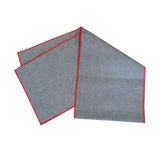 NNEDSZ Delan Black Red Texture Cotton Table Runner 33 x 180 cm