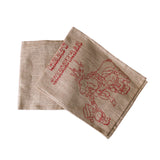NNEDSZ Christmas Jute Woven Taupe Table Runner 33 x 180cm Merry Christmas