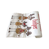 NNEDSZ Santa's Little Helper Cotton Table Runner 33 x 180 cm