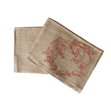 NNEDSZ Christmas Jute Woven Taupe Table Runner 33 x 180cm Sleigh