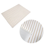 NNEDSZ Gold Stripes Cotton Metallic Print Table Runner 33 x 180 cm