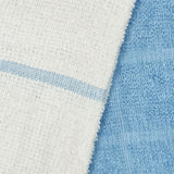 NNEDSZ Set of 4 Rosa Cotton Rich Terry Tea Towels 42 x 62cm Light Blue