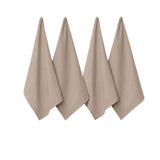 NNEDSZ J Elliot Home Waffle Set of 4 Cotton Tea Towels 50 x 70 cm Sandstone