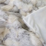 NNEDSZ J Elliot Home Arctic Luxury Faux Fur Throw 130 x 160cm