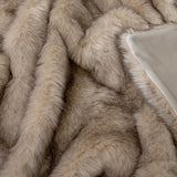 NNEDSZ J Elliot Home Brown Fox Luxury Faux Fur Throw 130 x 160cm