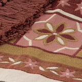NNEDSZ J Elliot Home Kasbah Luxury Fringe Throw 130 x 160cm Pink