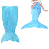 NNEDSZ Mermaid Tail Blue Soft Blanket Throw