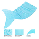 NNEDSZ Mermaid Tail Blue Soft Blanket Throw
