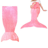NNEDSZ Mermaid Tail Pink Soft Blanket Throw