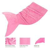 NNEDSZ Mermaid Tail Pink Soft Blanket Throw
