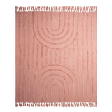 NNEDSZ J Elliot Home Zen Luxury Fringe Throw 130 x 160cm Clay Pink