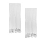 NNEDSZ J Elliot Home 400GSM Camila Set of 2 Cotton Waffle Hand Towels 45 x 65 cm Cloud White