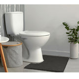 NNEDSZ Toggle Microfiber Bath Mat Contoured Charcoal
