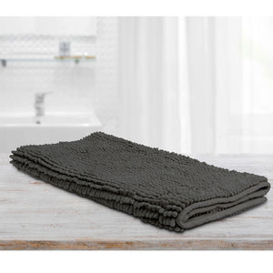 NNEDSZ Toggle Microfiber Bath Mat Large Charcoal