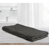 NNEDSZ Toggle Microfiber Bath Mat Large Charcoal