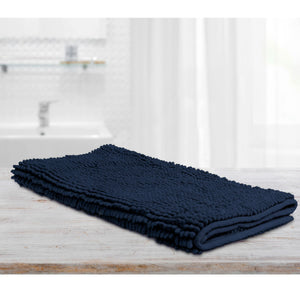 NNEDSZ Toggle Microfiber Bath Mat Large Navy