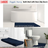 NNEDSZ Toggle Microfiber Bath Mat Large Navy