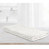 NNEDSZ Toggle Microfiber Bath Mat Large White