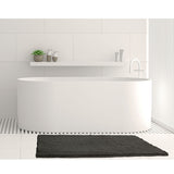 NNEDSZ Toggle Microfiber Bath Mat Medium Charcoal