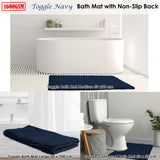 NNEDSZ Toggle Microfiber Bath Mat Medium Navy