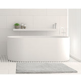 NNEDSZ Toggle Microfiber Bath Mat Medium Silver