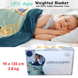 NNEDSZ Jelly Bean Kids UFO Aqua Kids Weighted Blanket 2.8kg