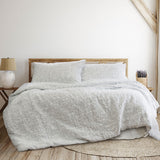 NNEDSZ Norfolk White 3 Pcs Embossed Comforter Set Queen/King