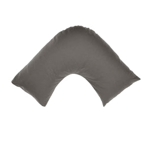 NNEDSZ 300TC Cotton V Shape Pillowcase Charcoal