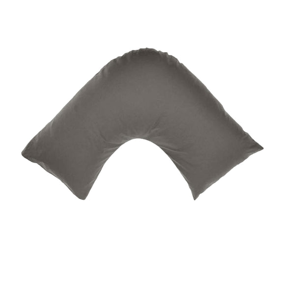 NNEDSZ 300TC Cotton V Shape Pillowcase Charcoal