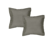 NNEDSZ Pair of 300TC Cotton European Pillowcases Charcoal