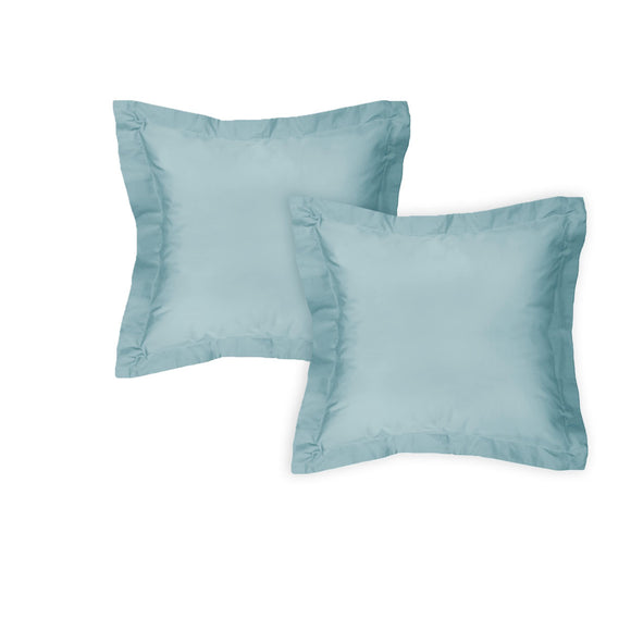 NNEDSZ Algodon Pair of 300TC Cotton European Pillowcases Denim