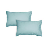 NNEDSZ Pair of 300TC Cotton Standard Pillowcases Denim