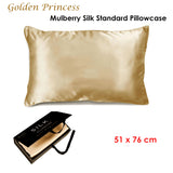 NNEDSZ Mulberry Silk Standard Pillowcase Golden Princess